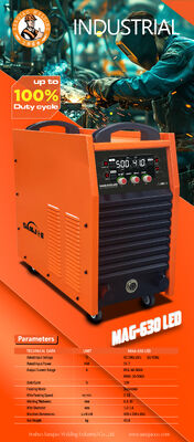 LED display IGBT MAG-630LED 500A 100% Duty Cycle MIG Welding Machine  Multi process Welder with Separated wire feeder